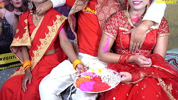 XXX Holi Special step father in law fuck two daughter in law’s in Holi Hindi voice