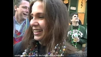 hot girls flashing tits and pussy during mardi gras street party